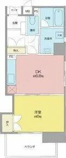 グレース八田【5階】の間取り