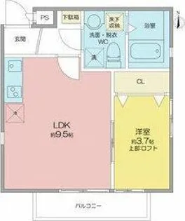 La Vie en rose(ラヴィアンローズ)【2階】の間取り