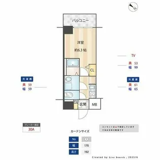 S-RESIDENCE神宮西駅前ascent(アセント)【7階】の間取り