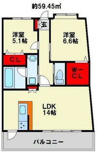 サンヒルズアネックス【203号室】の間取り