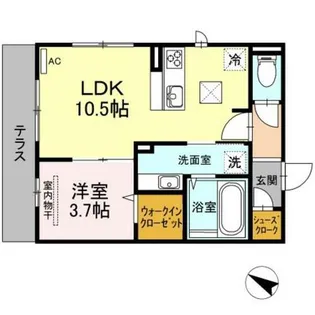 タリータウン大濠公園【2階】の間取り