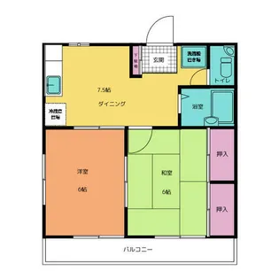ファミール若宮【201号室】の間取り