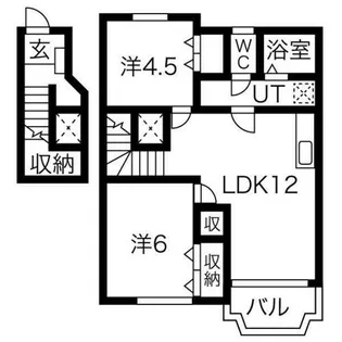 サンA・B棟【2階】の間取り