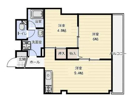 ペシュ七番館【4階】の間取り