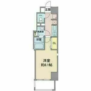 スリーアイランドタワー千種【405号室】の間取り