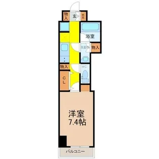 スリーアイランドタワー千種【7階】の間取り