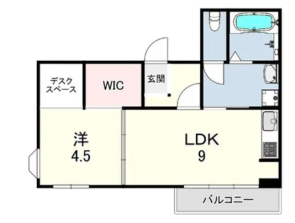 ヴィラ甲東園【3階】の間取り