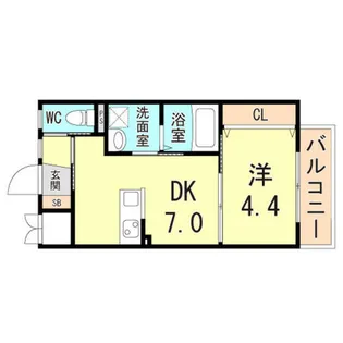 グランメール芦屋南宮町【1階】の間取り
