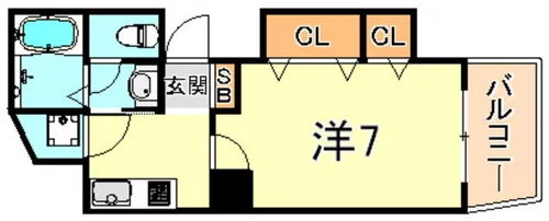 プライムライフ御影【5階】の間取り