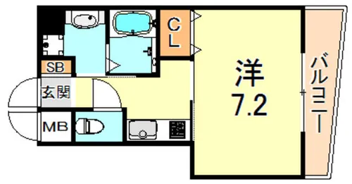 プライムライフ御影【4階】の間取り