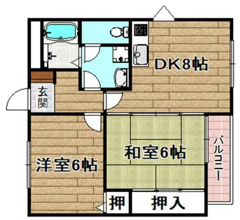 エトワールMTⅡ【207号室】の間取り
