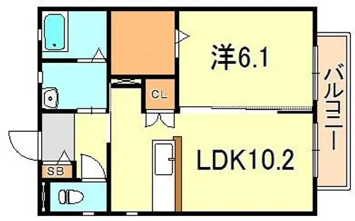 グランドメゾンJIN【2階】の間取り