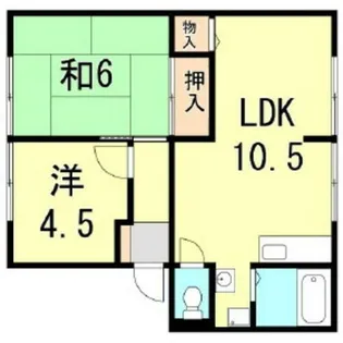 カサベルデ中澤A【1階】の間取り