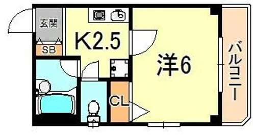 カーサ滝の茶屋【3階】の間取り