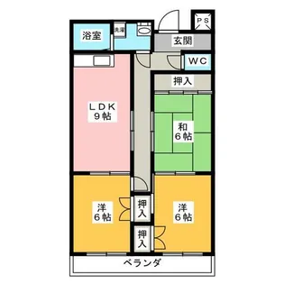 パラサンピア Ⅰ【7階】の間取り