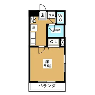 1Kの間取り画像