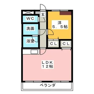 第3エステート丸万【1階】の間取り