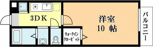ラ・コリーヌⅠ【2階】の間取り