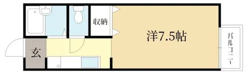 セジュール大谷【2階】の間取り