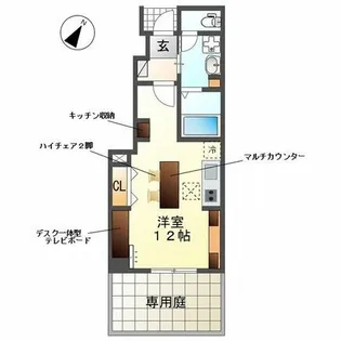 Woodstock Nest【1階】の間取り