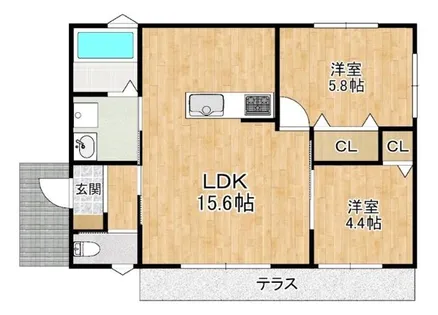 メゾン林【1階】の間取り