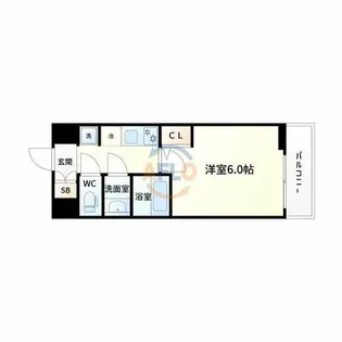 GRAN PASEO 新大阪【5階】の間取り