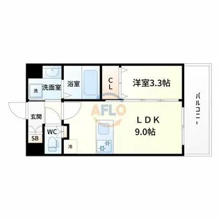 GRAN PASEO 新大阪【2階】の間取り