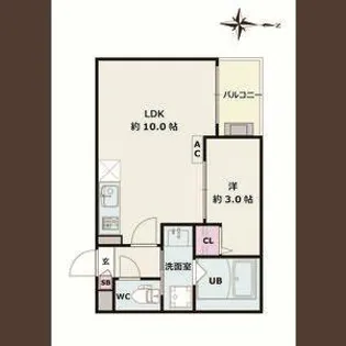 Jack atsutakoshinⅠ【2階】の間取り