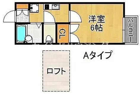 ハイム北加賀屋【2階】の間取り