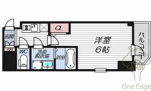 エスリード ザ・グラン天六【15階】の間取り