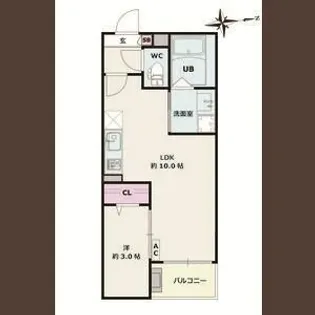 Jack kinjoⅠ【1階】の間取り