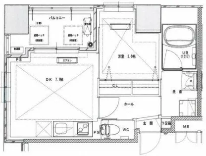 ノルデンタワー南森町プレミアム【15階】の間取り