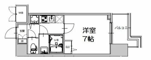 S-RESIDENCE天満Gracis【5階】の間取り