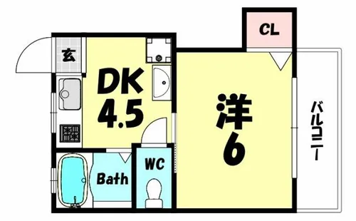 ビタミンテラス神仙寺【2階】の間取り