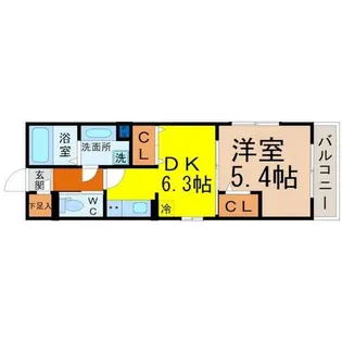 ボヌール御器所【3階】の間取り