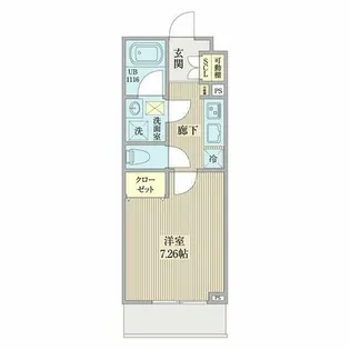リシェス名古屋山王ウエスト【3階】の間取り