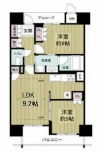 ディオ梅田【2階】の間取り