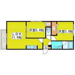 オルセー北17条【2階】の間取り