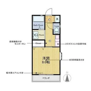 ハイム船橋A棟【1階】の間取り