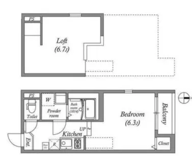 仮)東野八反畑町A【1階】の間取り