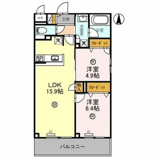 コンフォルタ【5階】の間取り