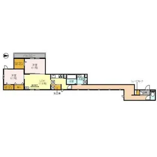 ヴァン ソレイユ 二条【1階】の間取り