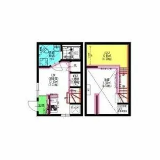 Velo JIYUGAOKA(ヴェロジユウガオカ)【1階】の間取り