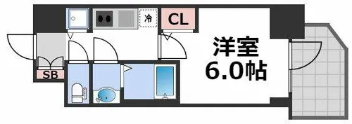 S-RESIDENCE都島Lux【10階】の間取り