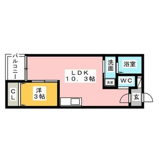 Warren nakashiotaⅡ【2階】の間取り