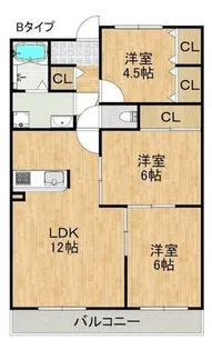 ピアチェーレ【2階】の間取り