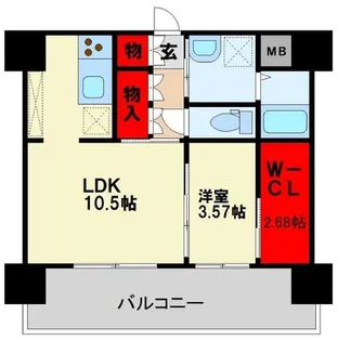 Belle Neige【606号室】の間取り