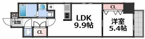 アーデン京町堀イースト【2階】の間取り