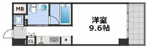 アーデンタワー南堀江【4階】の間取り