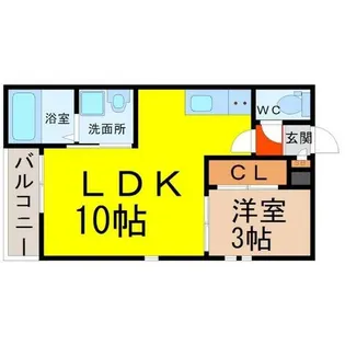 GRANDTIC MIZUKIRI【1階】の間取り